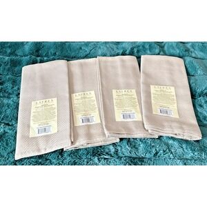 Lauren Ralph Lauren Set Of  4 Harrison Napkins 20" x 20" Color= Linen Chevron